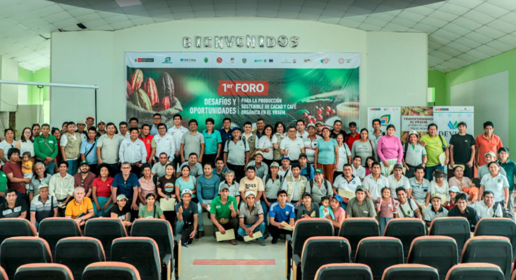 I Foro “Desafíos y Oportunidades para la Producción Sostenible de Cacao y Café Orgánico en el VRAEM”